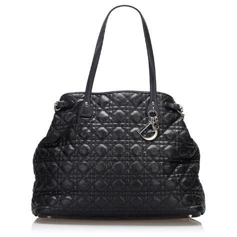 Dior panarea leather tote Dior Black in Leather 